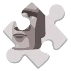 pezzo di puzzle + Moai