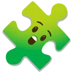 pezzo di puzzle + faccina stupita
