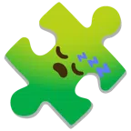 pezzo di puzzle + faccina che dorme