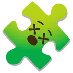 pezzo di puzzle + faccina frastornata