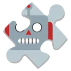 pezzo di puzzle + faccina di robot