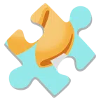 pezzo di puzzle + biscotto della fortuna