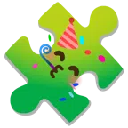 pezzo di puzzle + faccina che festeggia