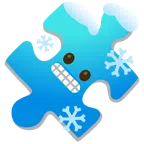 pezzo di puzzle + faccina congelata