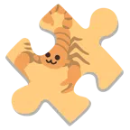 pezzo di puzzle + scorpione