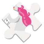 pezzo di puzzle + unicorno