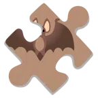 pezzo di puzzle + pipistrello