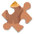 pezzo di puzzle + legna