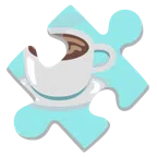 pezzo di puzzle + bevanda calda