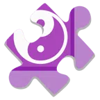 pezzo di puzzle + Yin e Yang