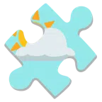 pezzo di puzzle + sole coperto