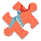 pezzo di puzzle + forbici