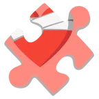 pezzo di puzzle + cuore guarito