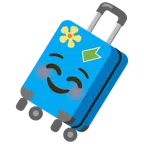 valigia + faccina sorridente