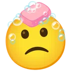 sabonete + rosto meio triste