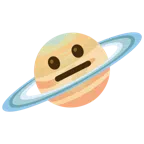 Ringplanet + neutrales Gesicht