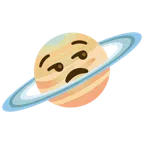 Ringplanet + verstimmtes Gesicht
