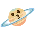 Ringplanet + küssendes Gesicht
