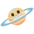 Ringplanet + Grimassen schneidendes Gesicht