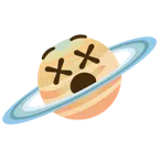 Ringplanet + benommenes Gesicht