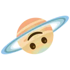 Ringplanet + umgekehrtes Gesicht