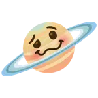 Ringplanet + schwindeliges Gesicht