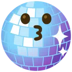 palla da discoteca + faccina che bacia
