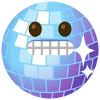 palla da discoteca + faccina con smorfia
