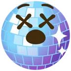 palla da discoteca + faccina frastornata