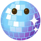 palla da discoteca + faccina senza bocca