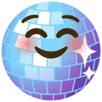 palla da discoteca + faccina sorridente