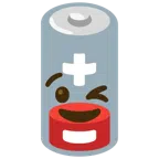 batteria scarica + faccina che fa l’occhiolino