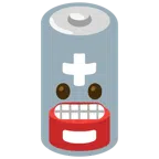 batteria scarica + faccina con smorfia