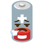 batteria scarica + faccina che espira