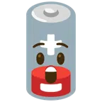 batteria scarica + faccina stupita