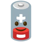 batteria scarica + faccina con sorriso accennato