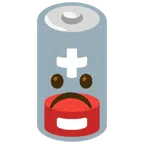 batteria scarica + faccina imbronciata