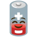 batteria scarica + faccina sorridente