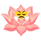 Lotusblüte + schnaubendes Gesicht