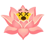 Lotusblüte + benommenes Gesicht