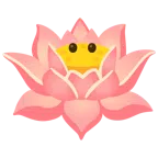 Lotusblüte + Gesicht ohne Mund