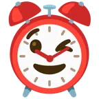sveglia + faccina che fa l’occhiolino