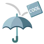 ombrello + pulsante COOL
