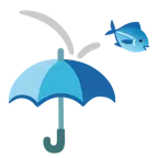 ombrello + pesce