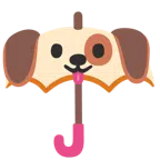 ombrello + muso di cane
