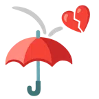 ombrello + cuore infranto