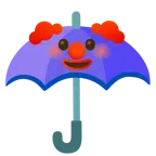 ombrello + faccina pagliaccio