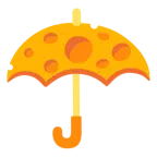 ombrello + fetta di formaggio