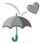 ombrello + cuore grigio