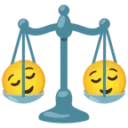 bilancia a doppio piatto + faccina sollevata
